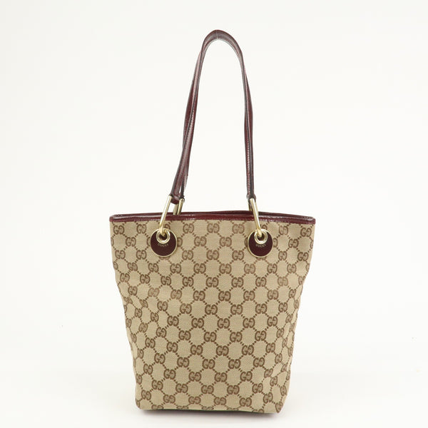 Gucci Tote Bag - Brown Bordeaux, GG Canvas Leather
