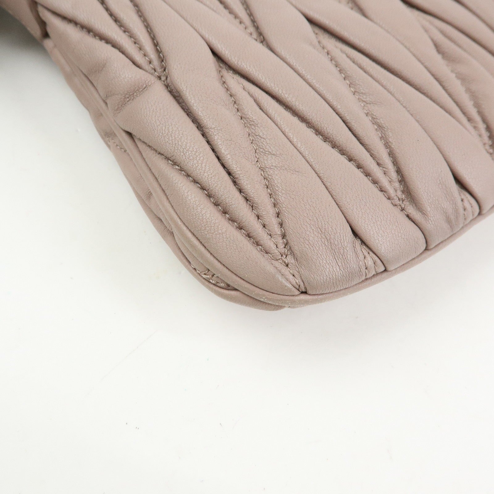 Miu Miu Handbag - Pink Beige, Nappa Leather