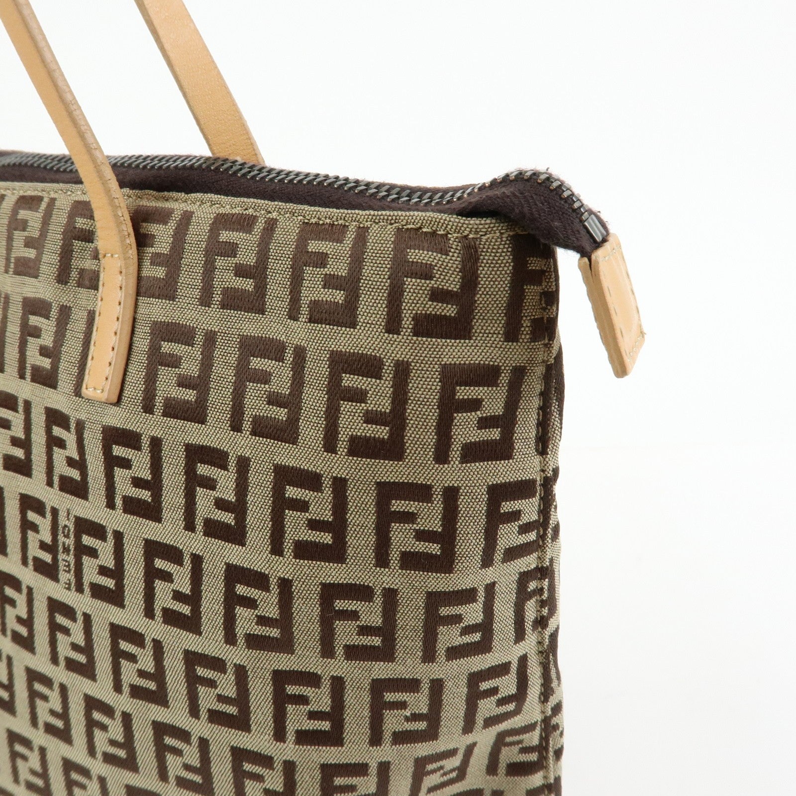 Fendi Tote Bag - Beige, Canvas Leather