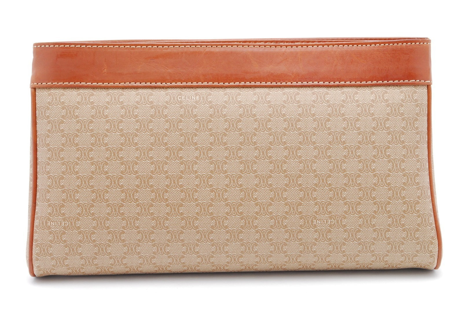 Celine Macadam Clutch Bag - Beige, PVC Leather 