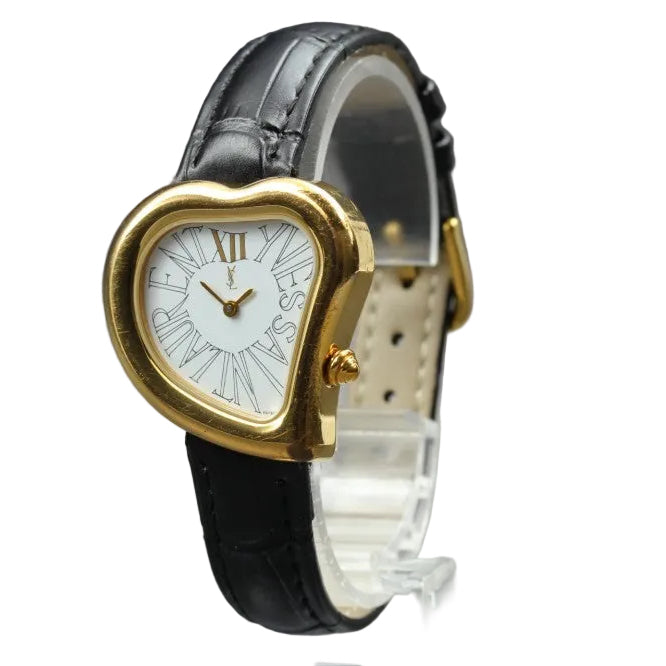Yves Saint Laurent Heart 05F Watch - White, Leather