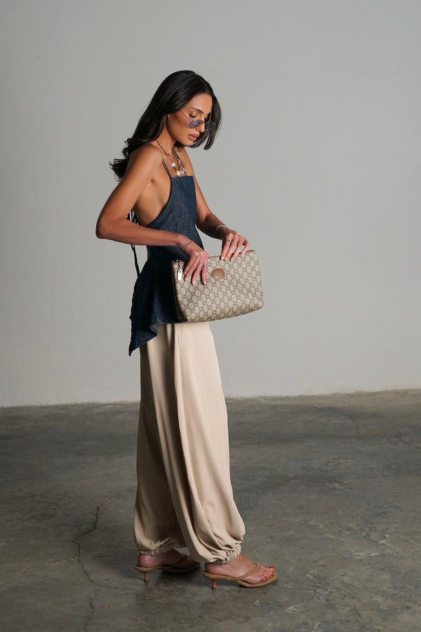 Gucci Old Gucci Clutch Bag - Beige, Brown, GG Plus Leather