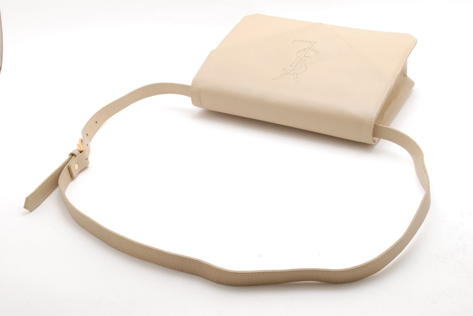 Yves Saint Laurent YSL Hand Shoulder Bag - Ivory, Leather