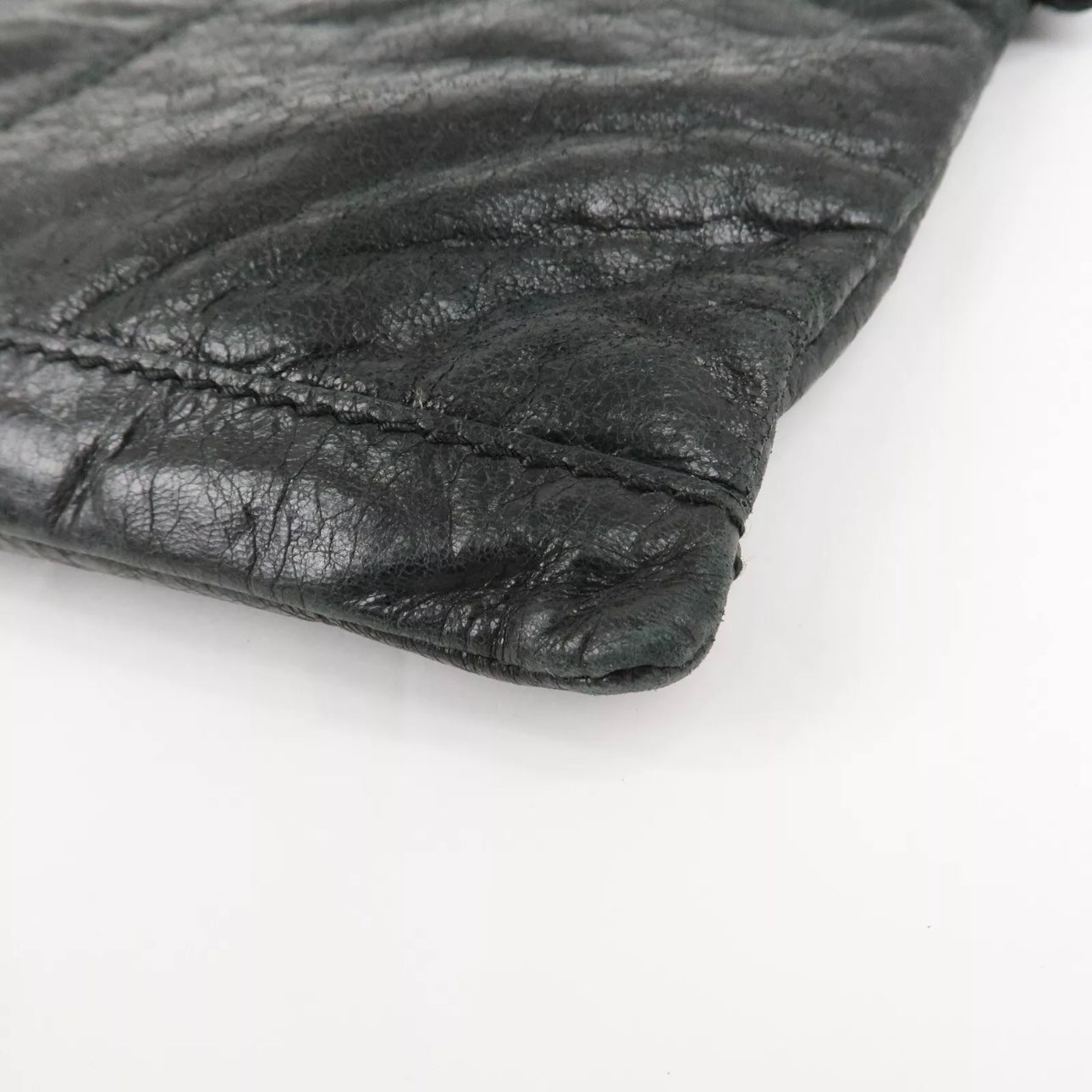 Baleciaga Leather Classic Clip M Clutch Bag