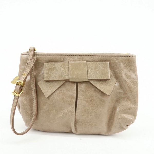 Miu Miu leather clutch