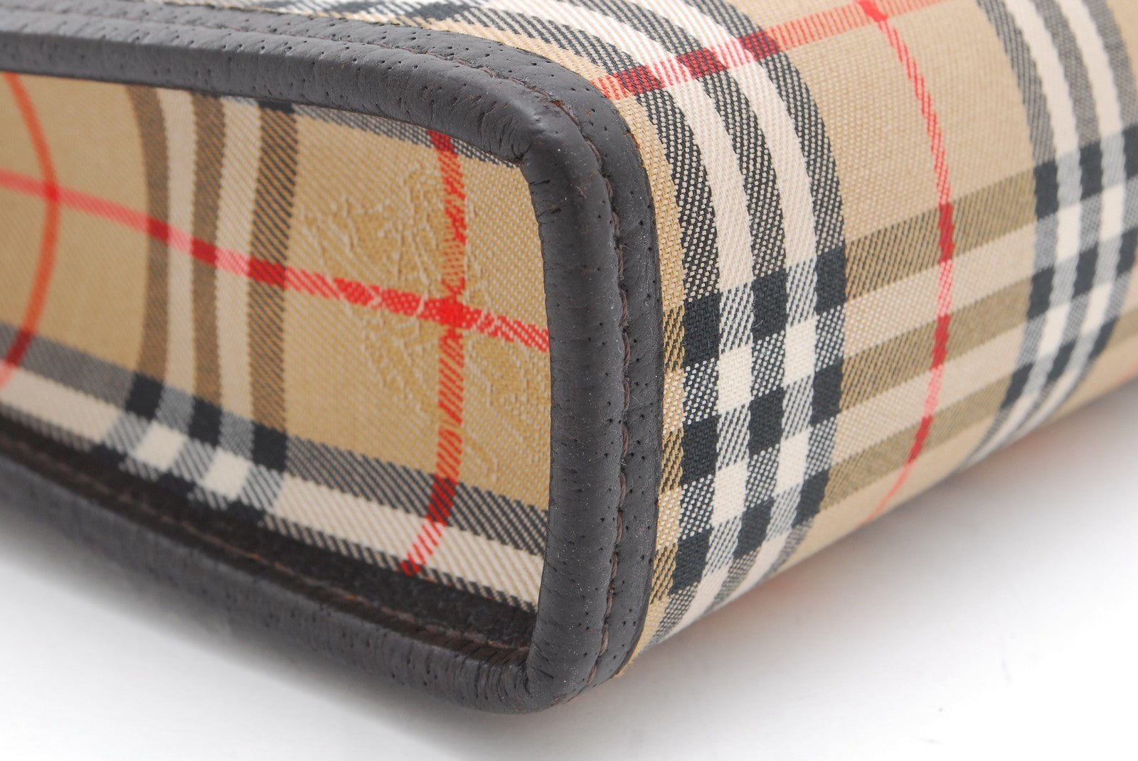 Burberry Nova Check Clutch - Beige, Canvas