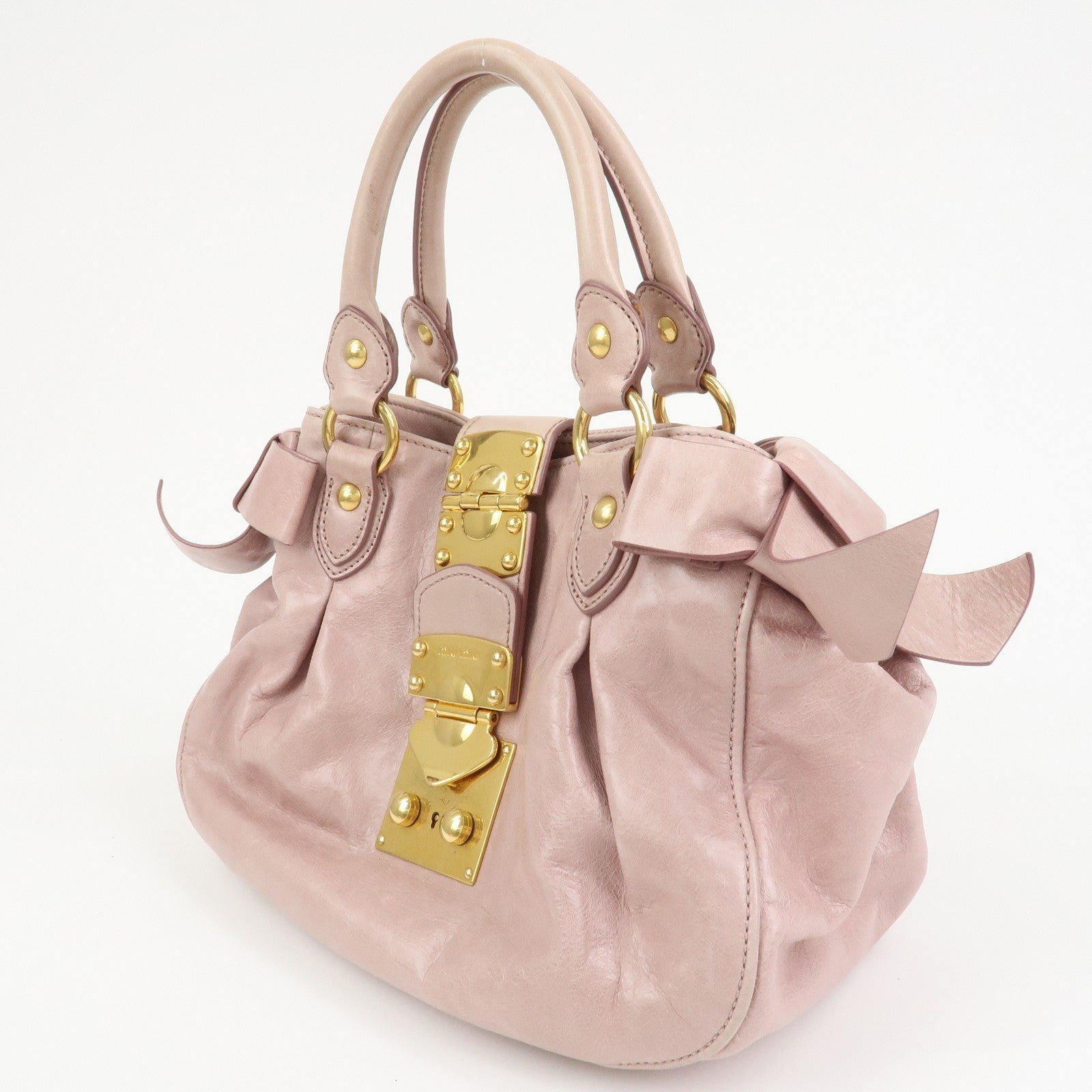 Miu Miu Hand Shoulder Bag - Pink, Leather