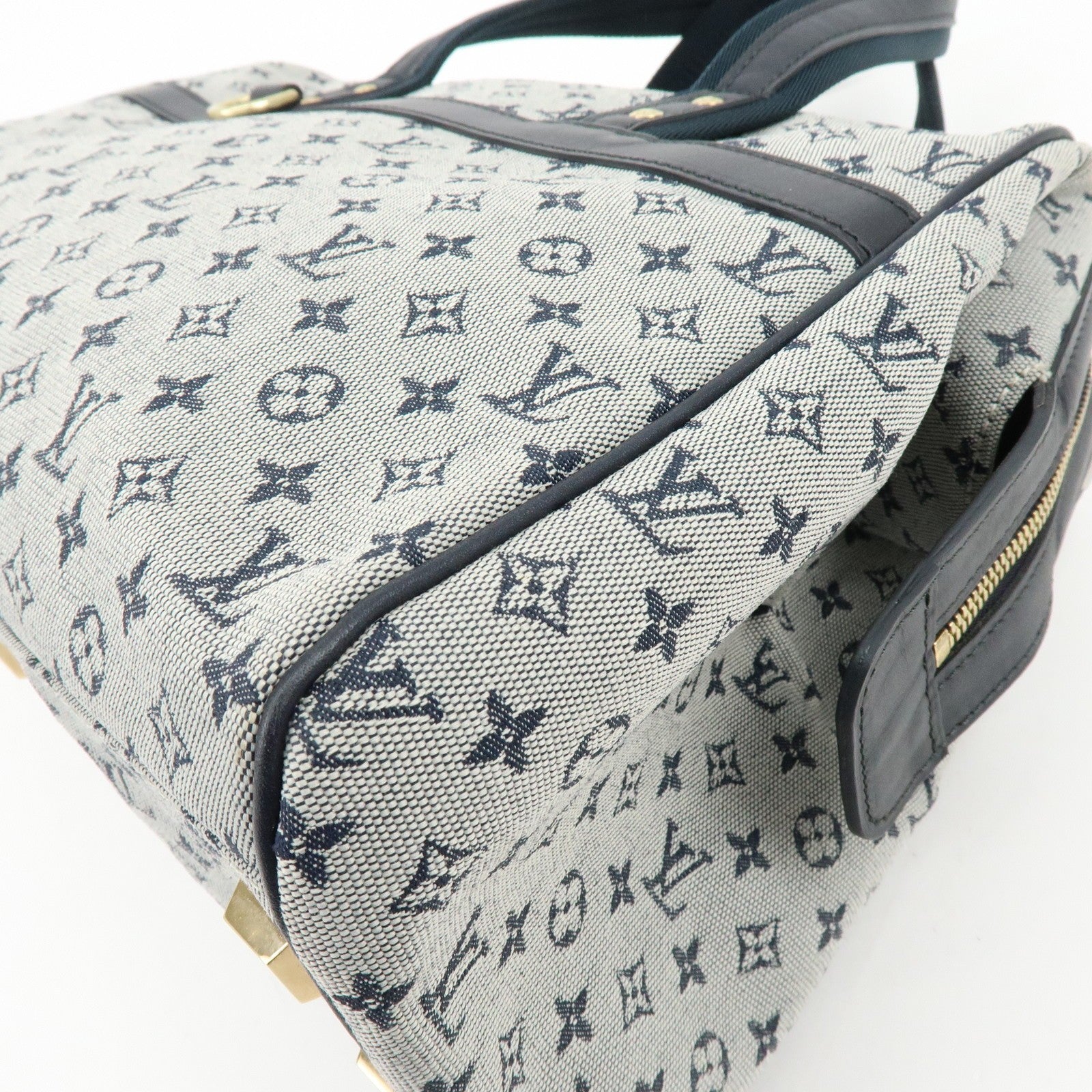 LOUIS VUITTON Monogram Mini Lin Navy Josephine GM