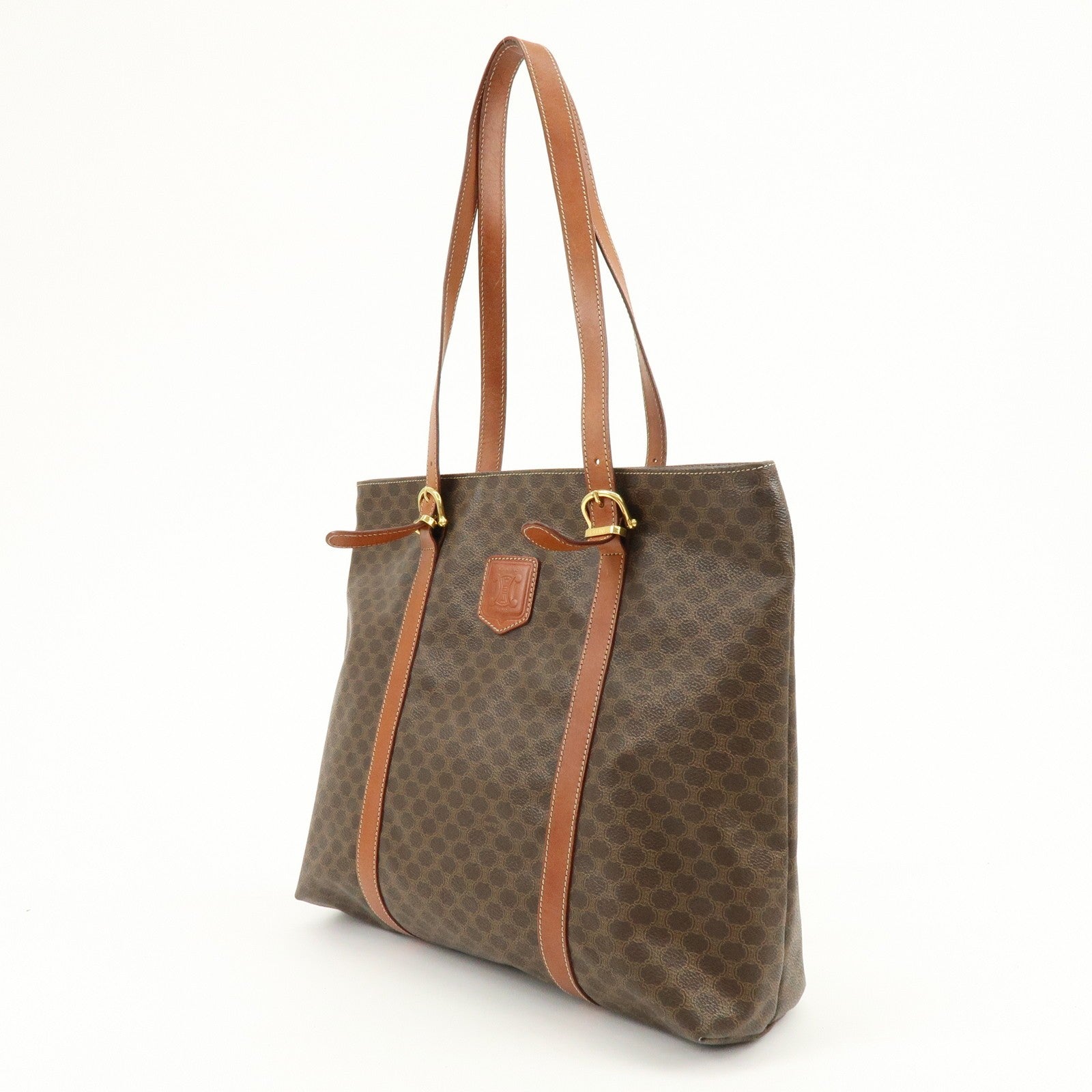 Celine Macadam Tote Bag - Brown, PVC Leather 