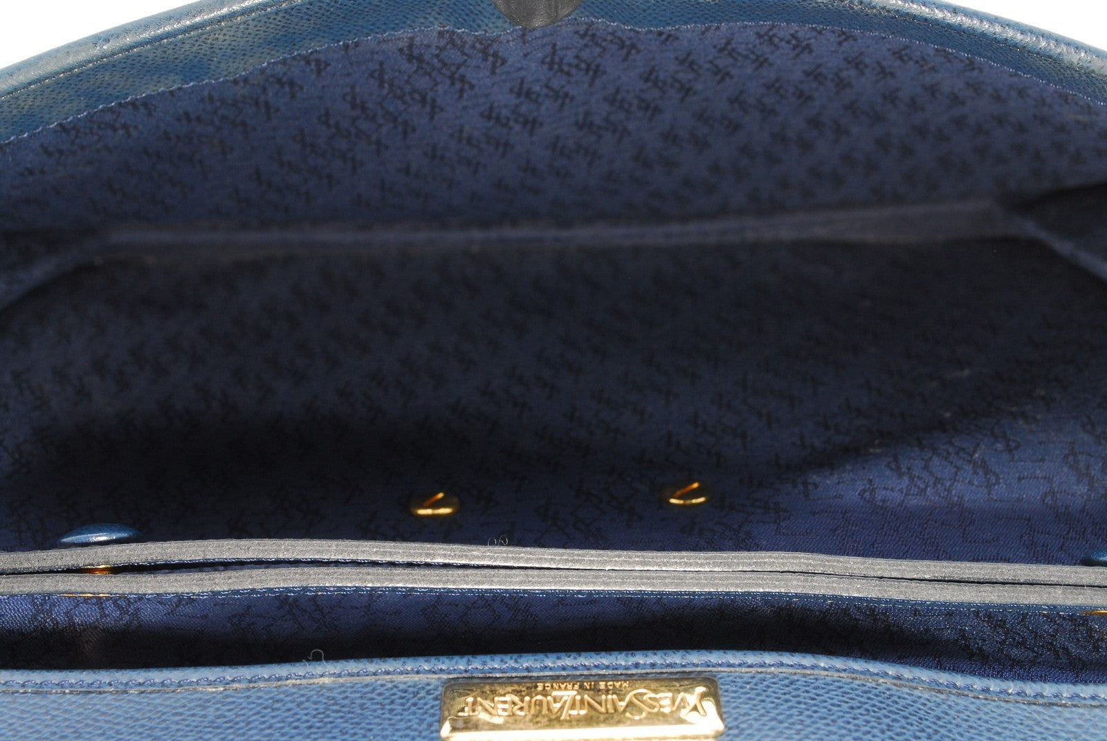 Saint Laurent Shoulder Bag - Navy, Leather