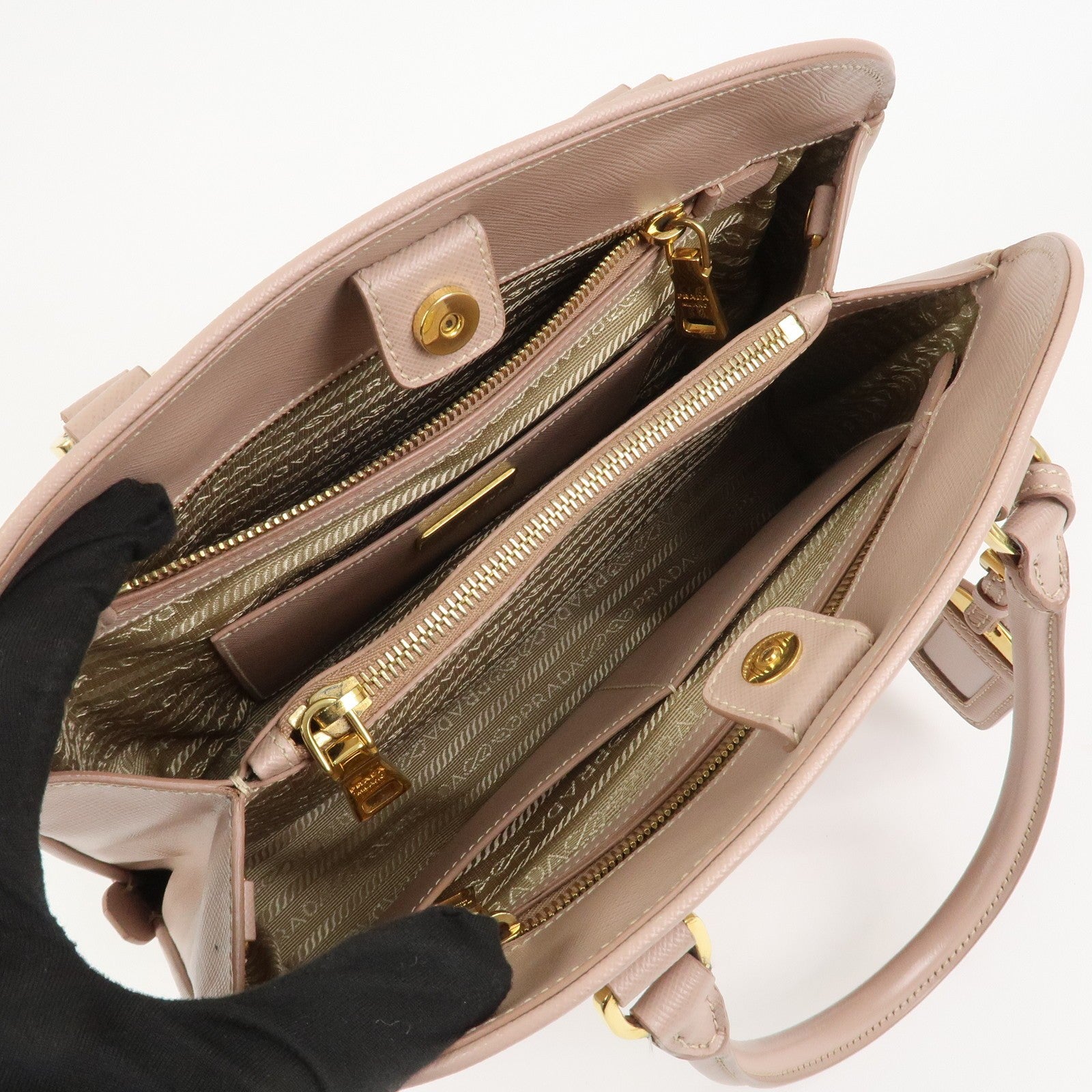 Prada Hand Bag - Pink, Saffiano Leather