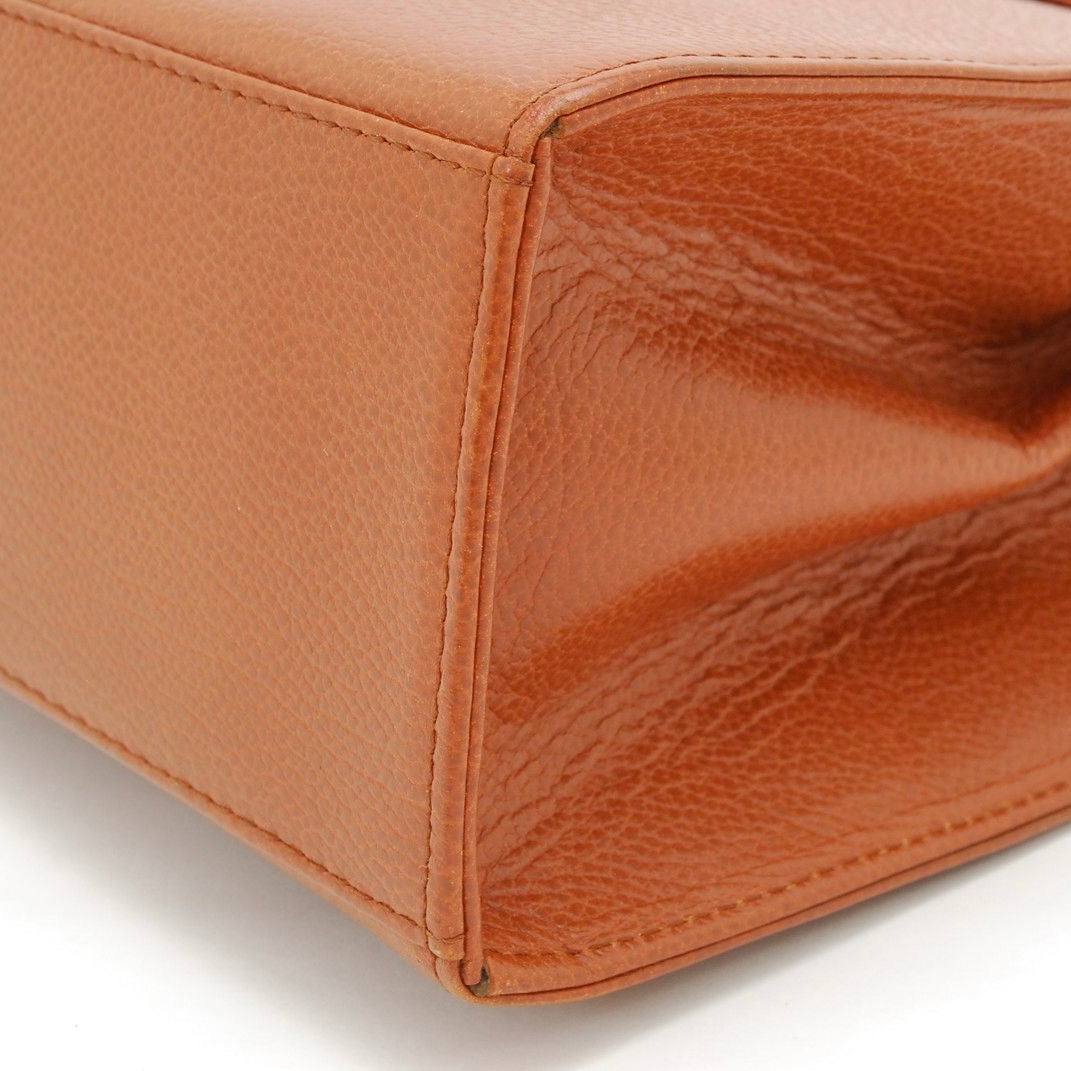 Saint Laurent Stitch Cassandra Handbag - Brown, Leather