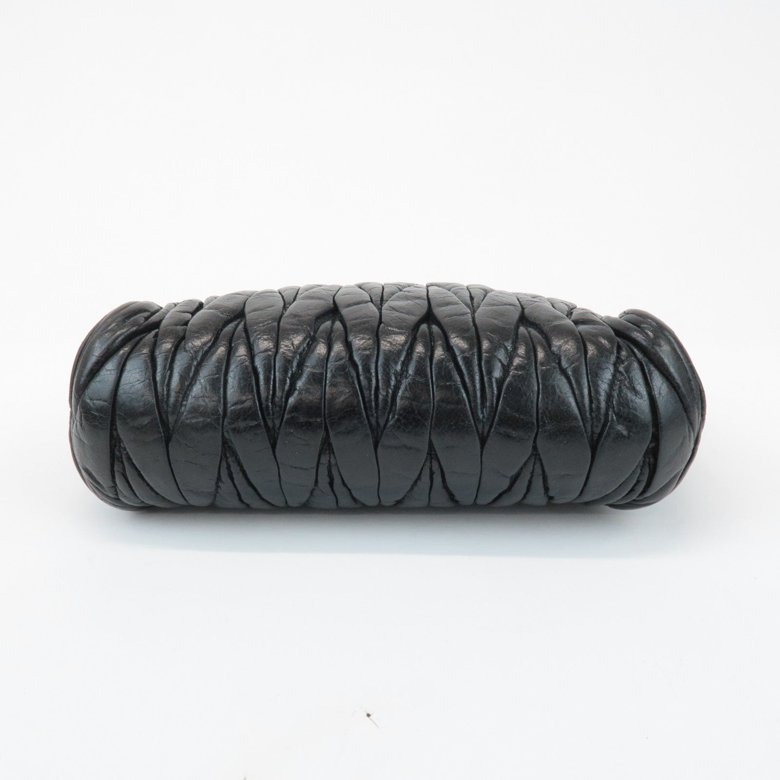 Miu Miu Matelasse Shoulder Bag - Black, Leather