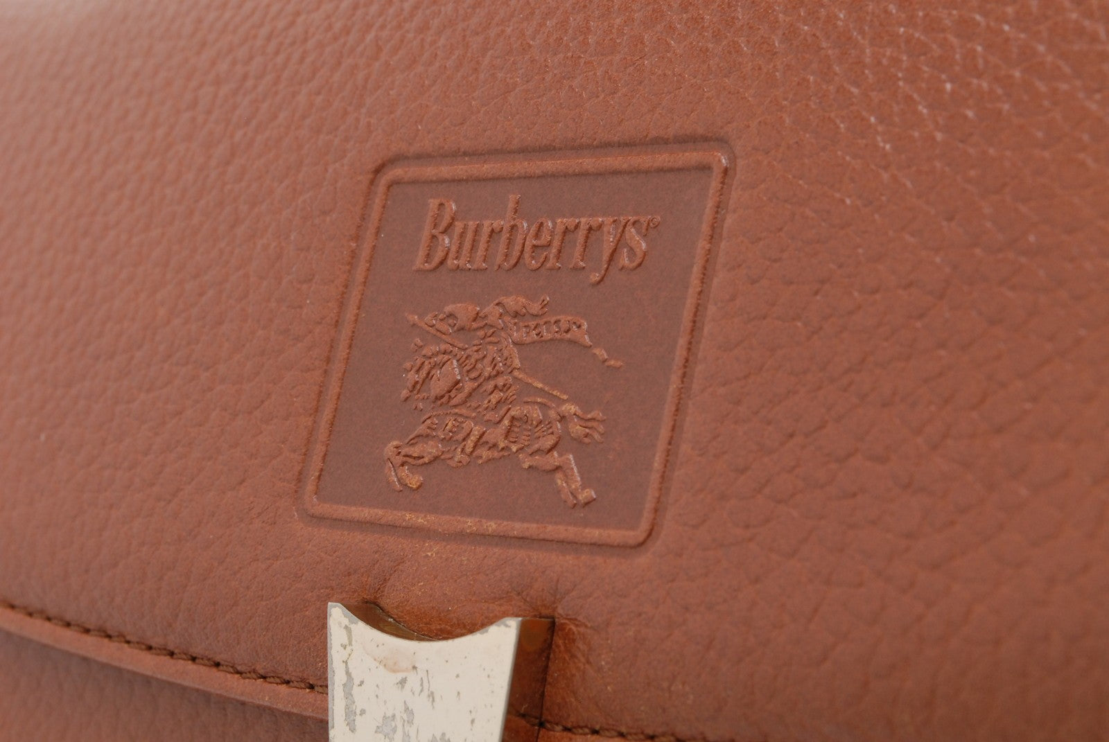 Burberry Burberrys Hand Bag - Brown, Leather