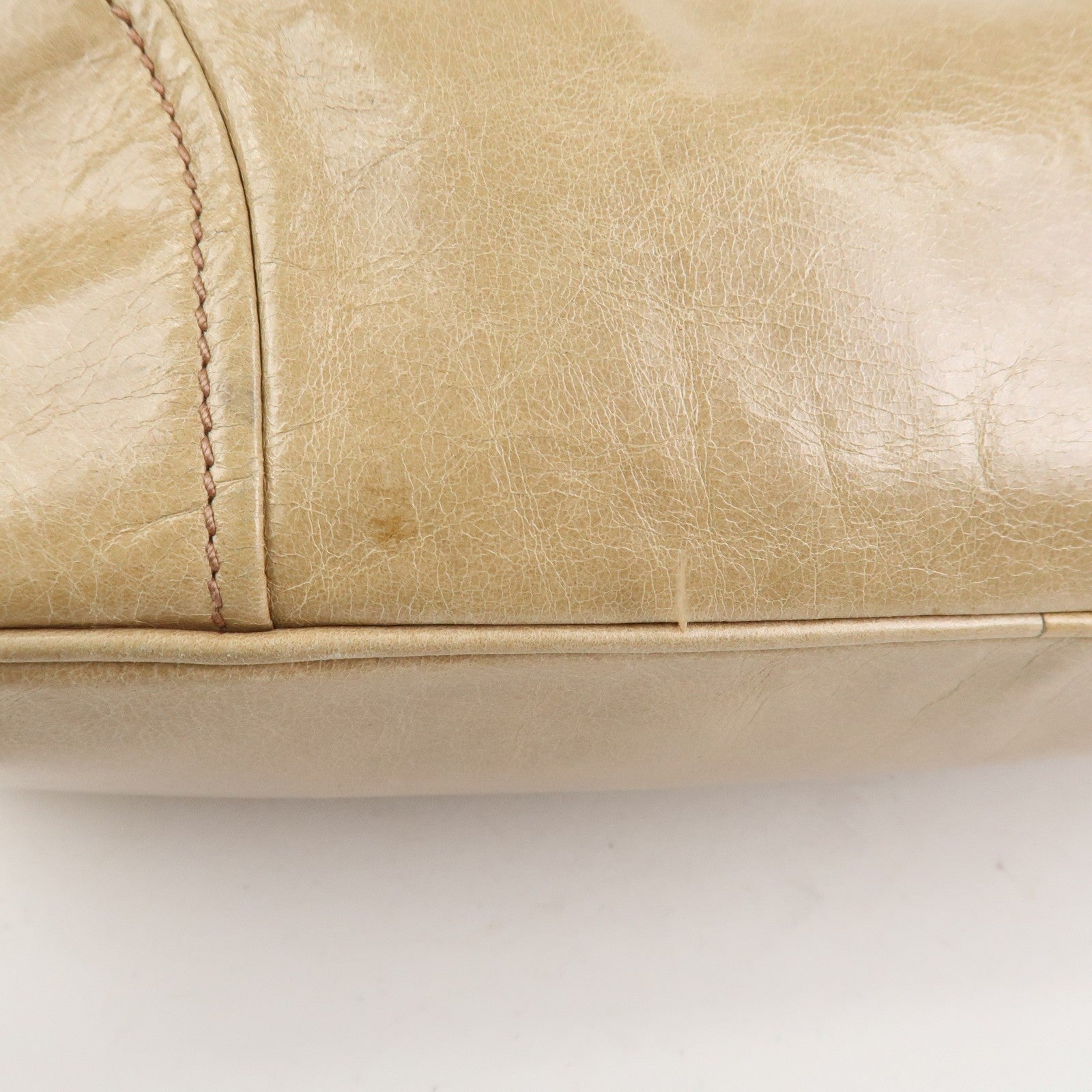 Prada 2Way Bag Hand Bag - Beige, Leather