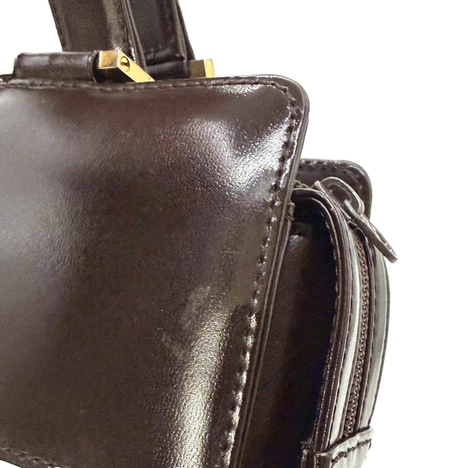 Saint Laurent Yves Vintage Hand Tote - Brown, Leather 
