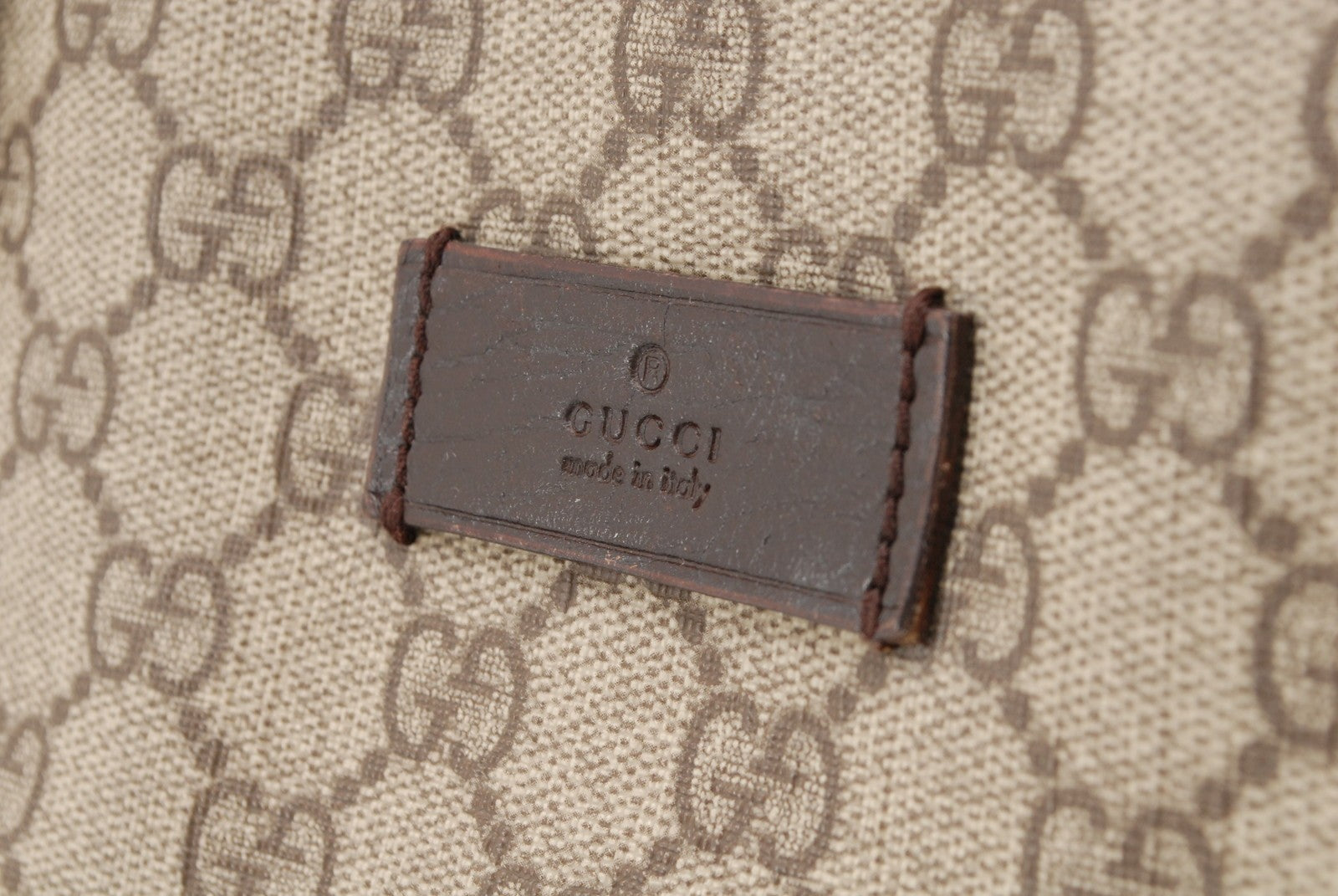 Gucci GG Canvas Tote Bag - Beige Brown, PVC Leather