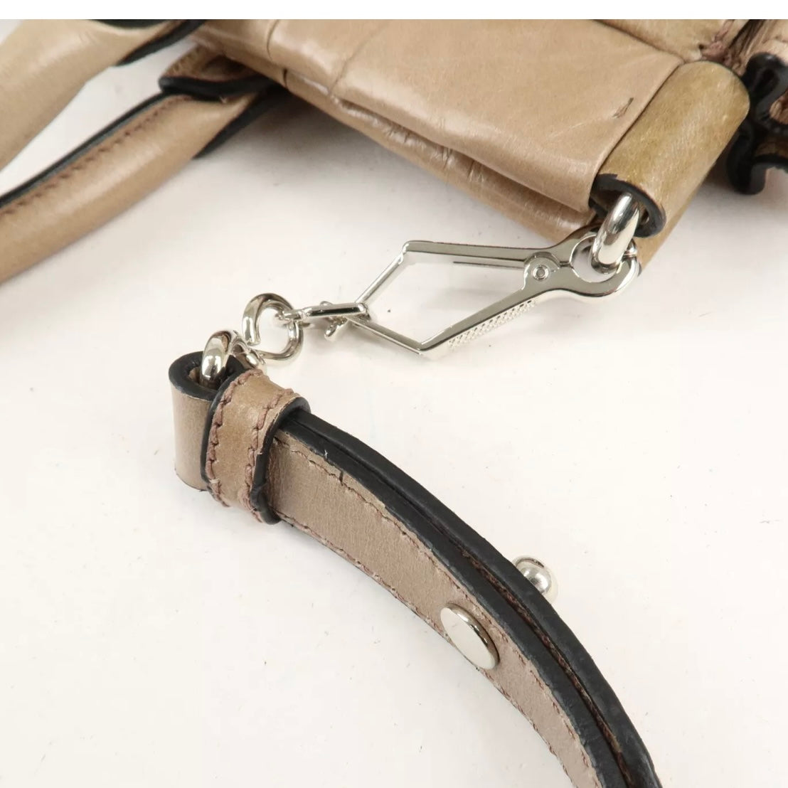 PRE ORDER! MIU MIU Leather Shoulder& Hand Bag Beige
