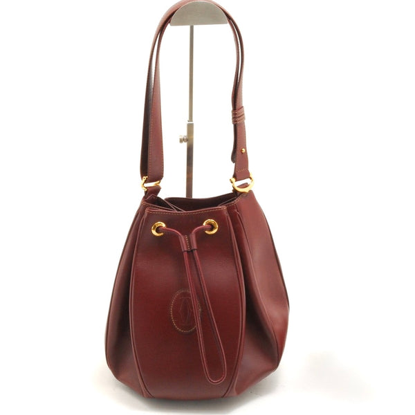 Cartier Must de Cartier Shoulder Bag - Bordeaux, Leather