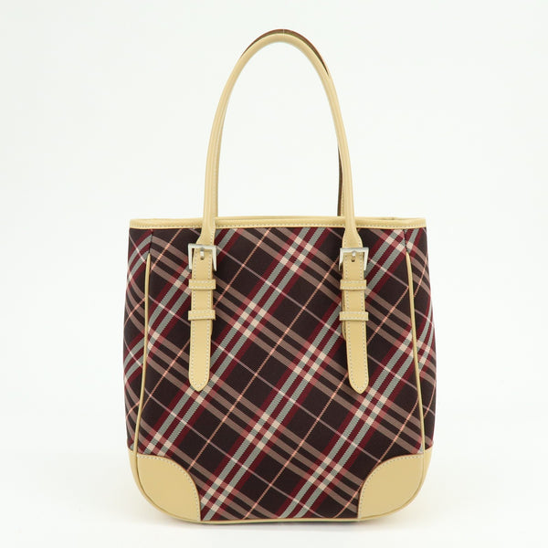 Burberry Tote Bag - Brown, Canvas and Leather