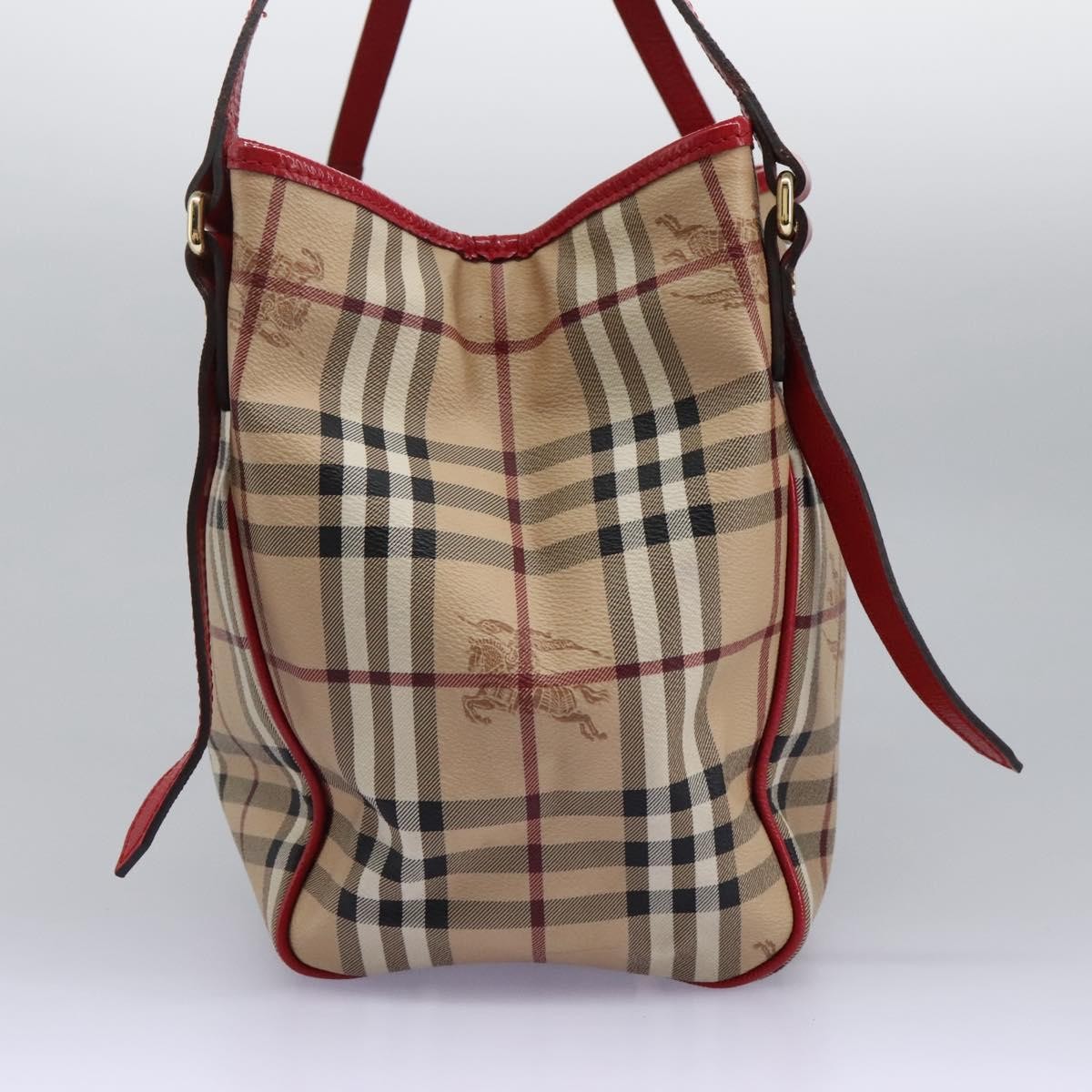 Burberry Nova Check Shoulder Bag - Beige, PVC Leather
