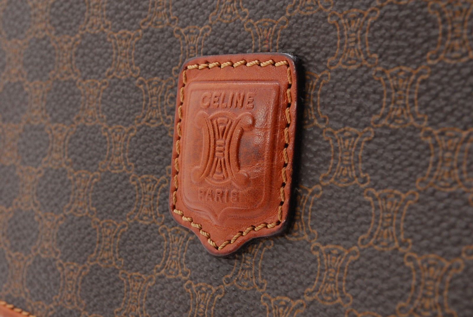 Celine Macadam Clutch Bag - Brown, Leather and PVC