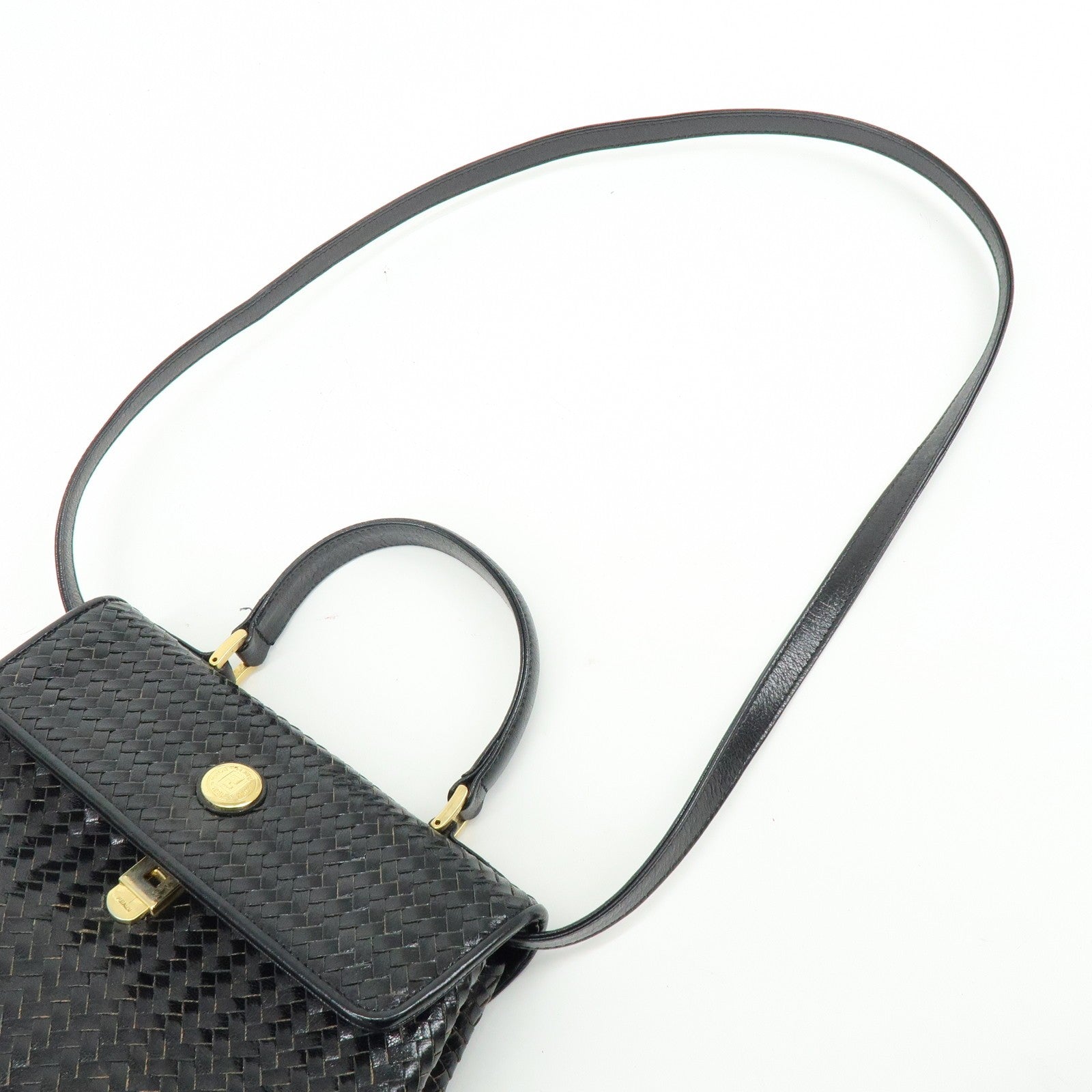 Fendi Hand Bag - Black, Leather
