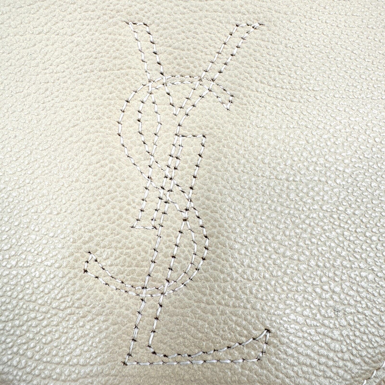 Saint Laurent YSL Handbag - Beige, Leather