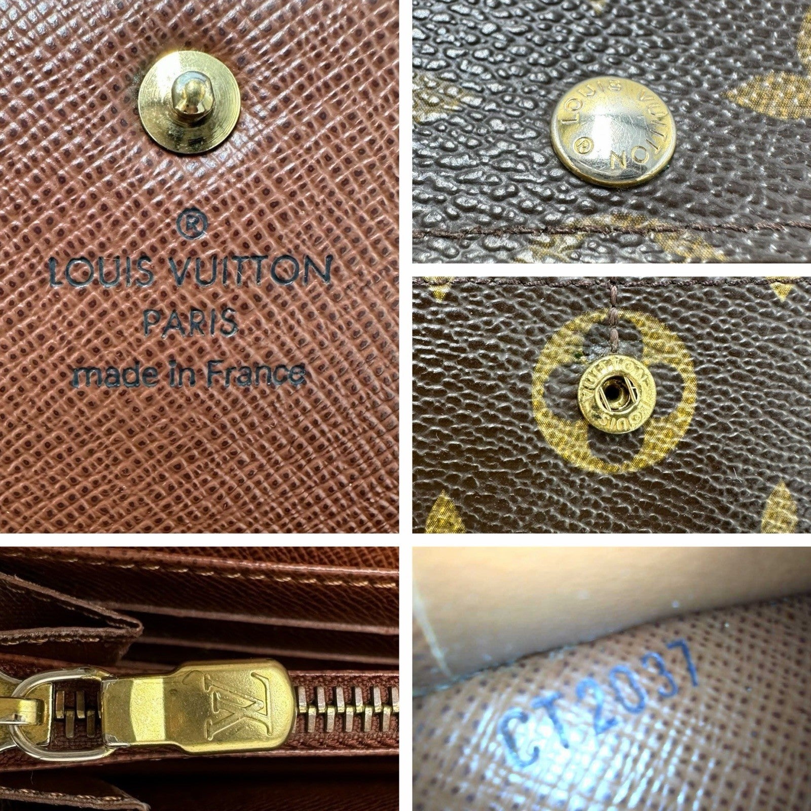 Louis Vuitton Portefeuille Sarah Long Wallet - Brown, Leather