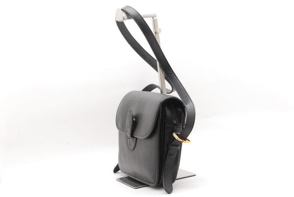 Saint Laurent Yves Shoulder Bag - Black, Leather 