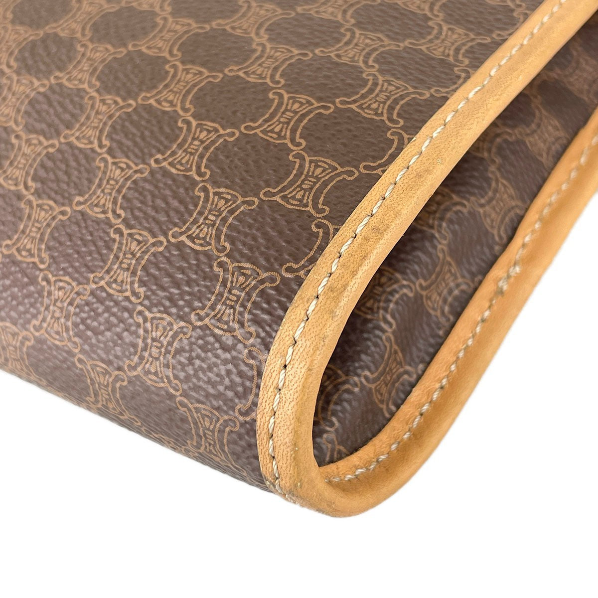 Celine Macadam Clutch Bag - Brown, Leather PVC