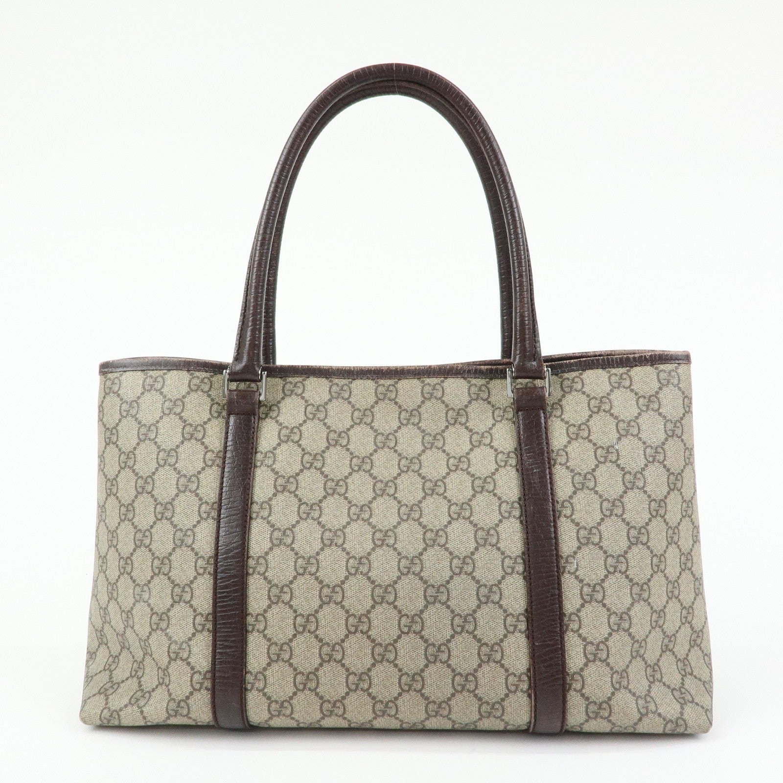Gucci Supreme Tote Bag - Beige, GG Supreme Leather