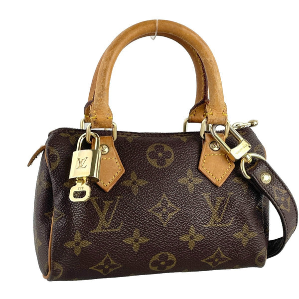 Louis Vuitton Mini Speedy Handbag - Brown, Coated Canvas