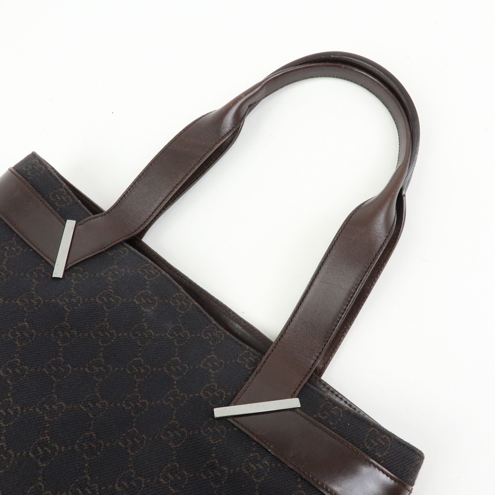 Gucci Hand Bag - Dark Brown, Canvas Leather