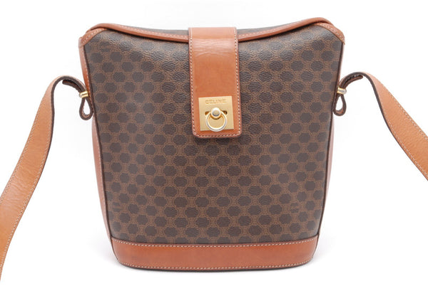Celine Macadam Shoulder Bag - Brown, PVC Leather