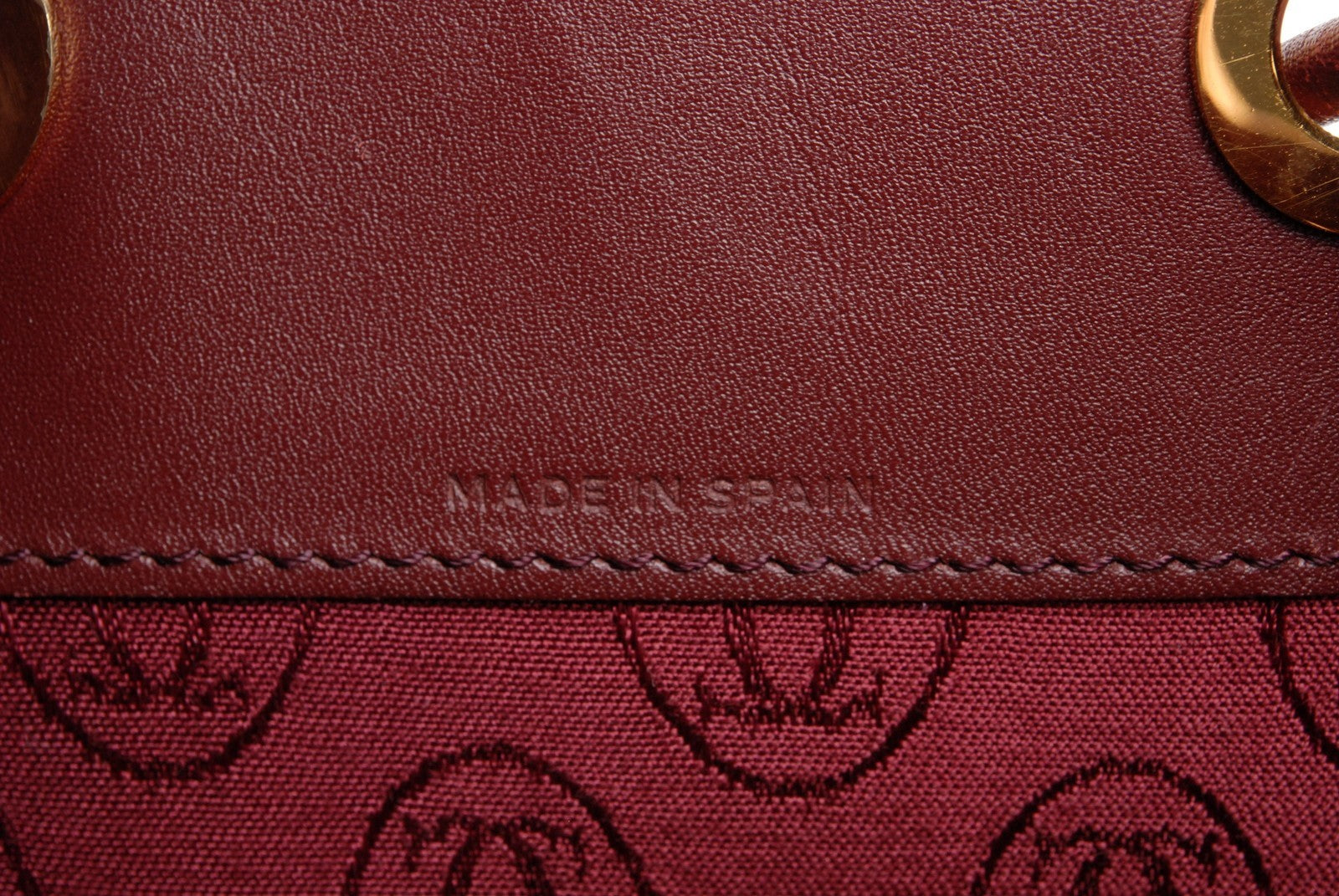 Cartier Must Line Drawstring Leather Shoulder Bag - Burgundy, Leather