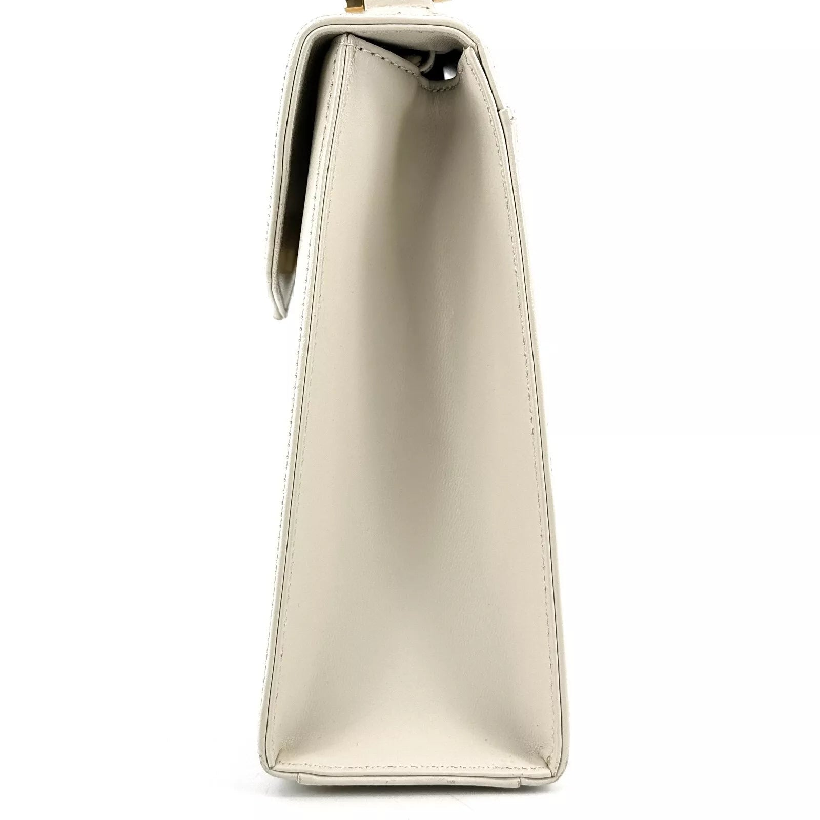 Saint Laurent YSL Shoulder Bag - White, Leather