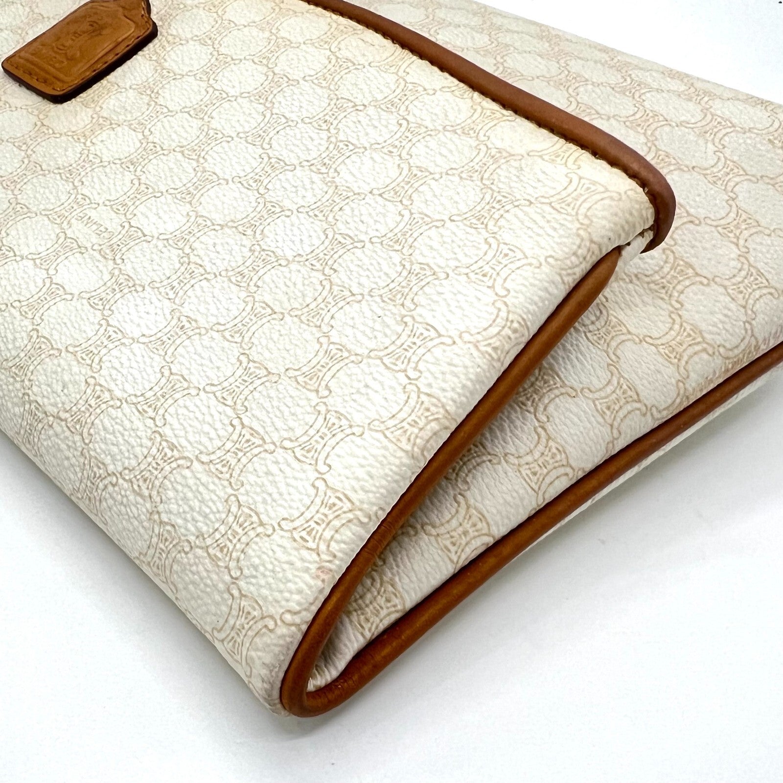 Celine Macadam Clutch - Ivory, Leather