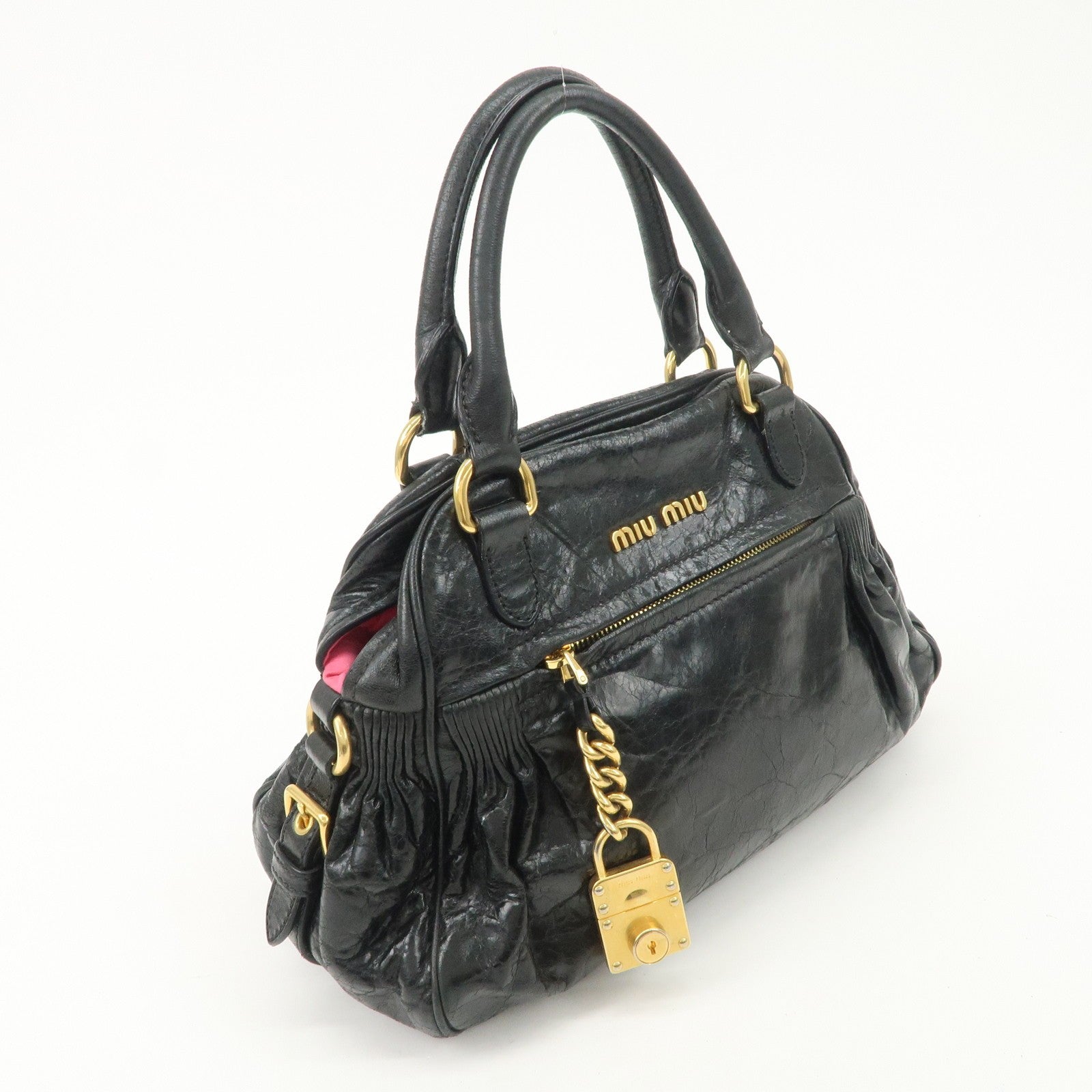 Miu Miu 2way bag - Black, Leather
