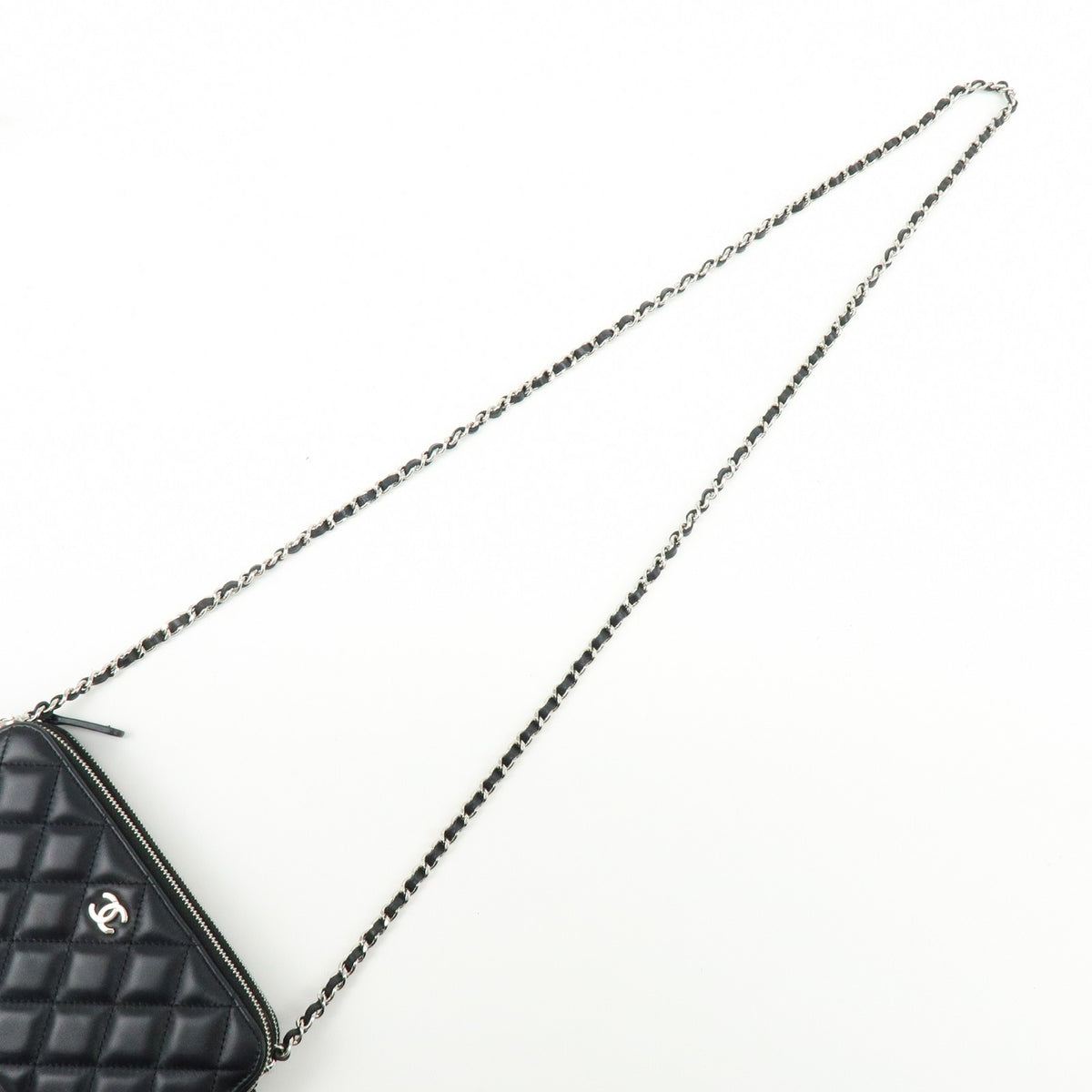Chanel COCO Mark Matelasse Shoulder Bag - Black, Lamb Skin