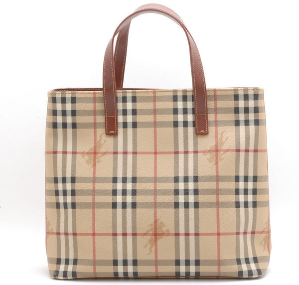 Burberry Nova Tote Bag - Beige, PVC Leather