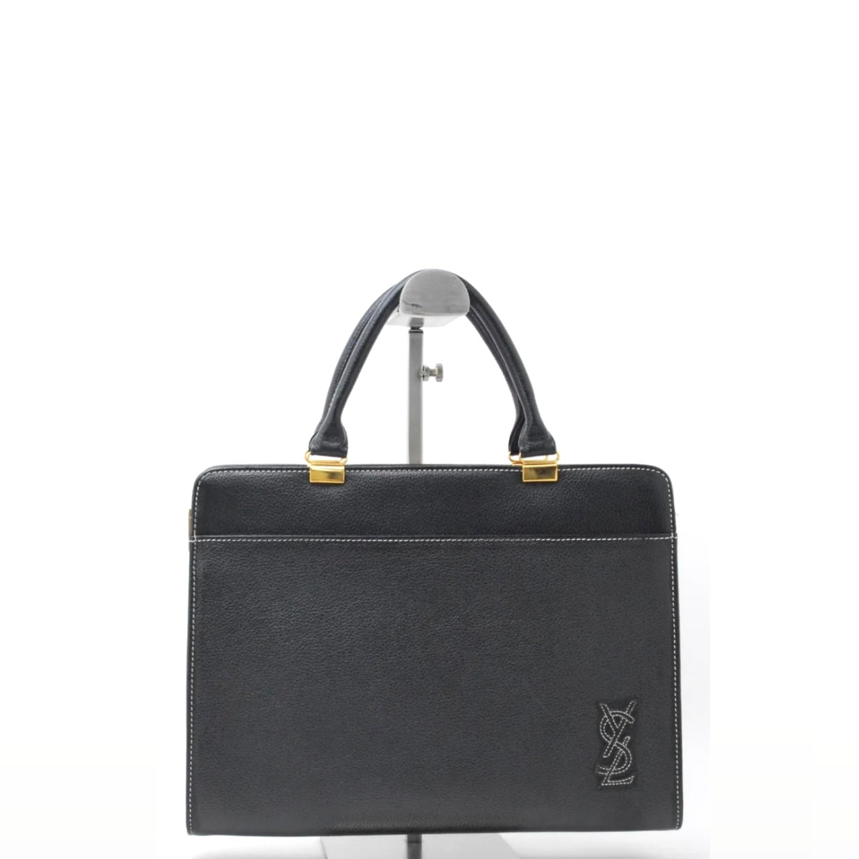 Saint Laurent Yves Hand Tote Bag - Black, Leather