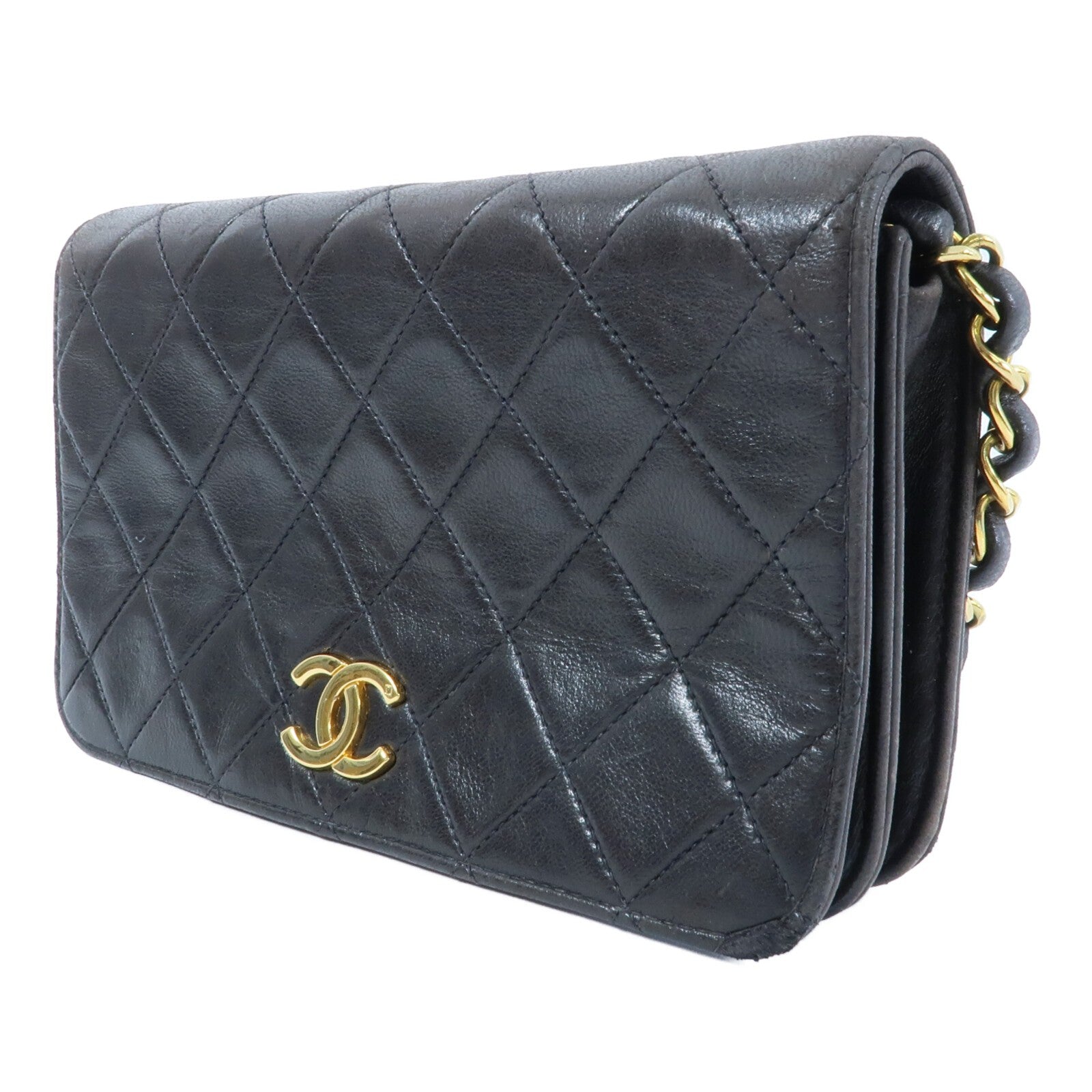 CHANEL CC GHW Shoulder Bag - Black, Lambskin