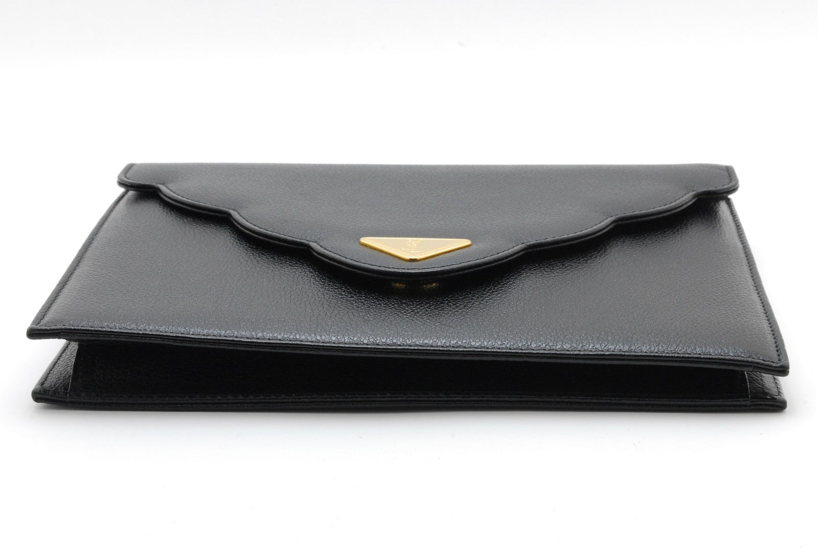 Saint Laurent Yves Saint Laurent Document Clutch Bag - Black, Leather