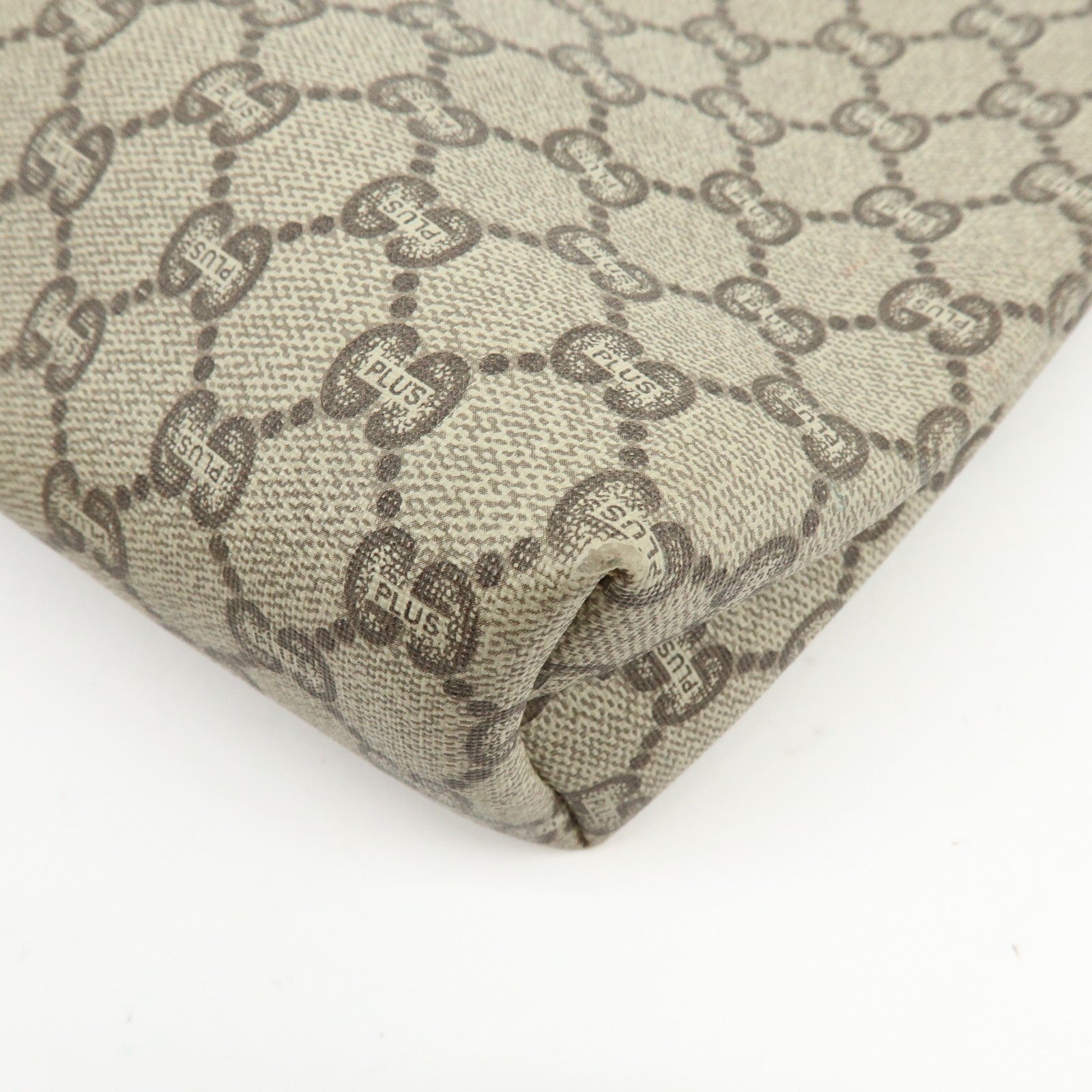 Gucci GG Plus Clutch Bag - Beige, Leather