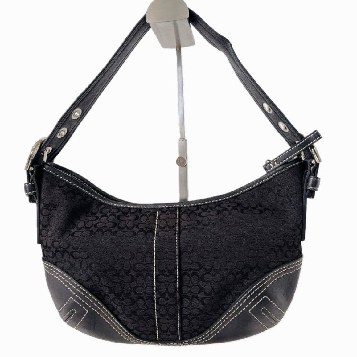 Coach Signature Black Shoulder Bag