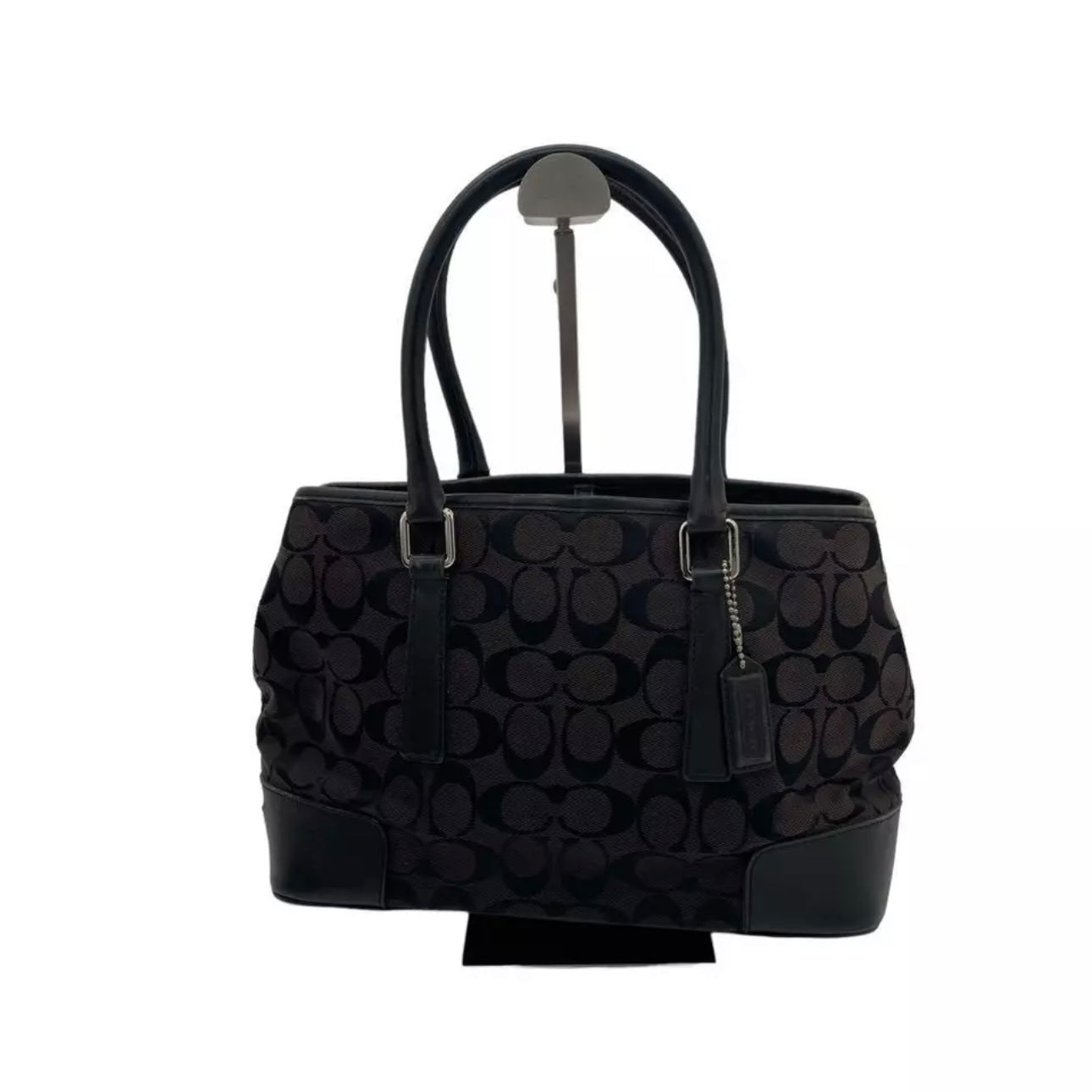 Tote bag Signature Canvas Black Canvas Leather