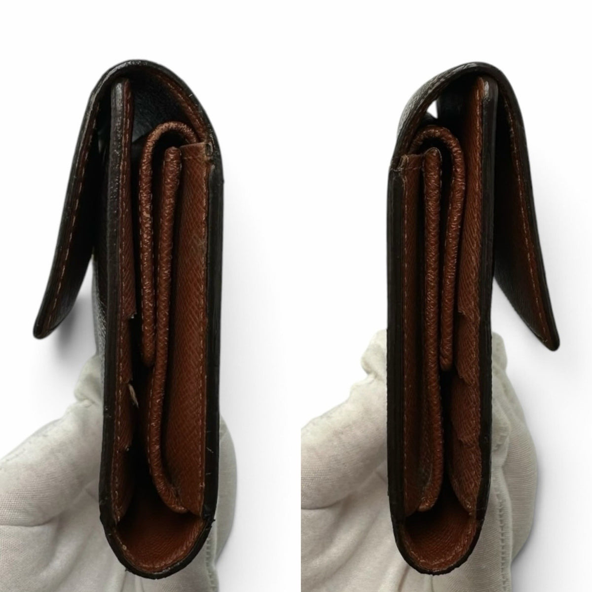 Louis Vuitton International Tri-fold Wallet - Brown, Leather, PVC