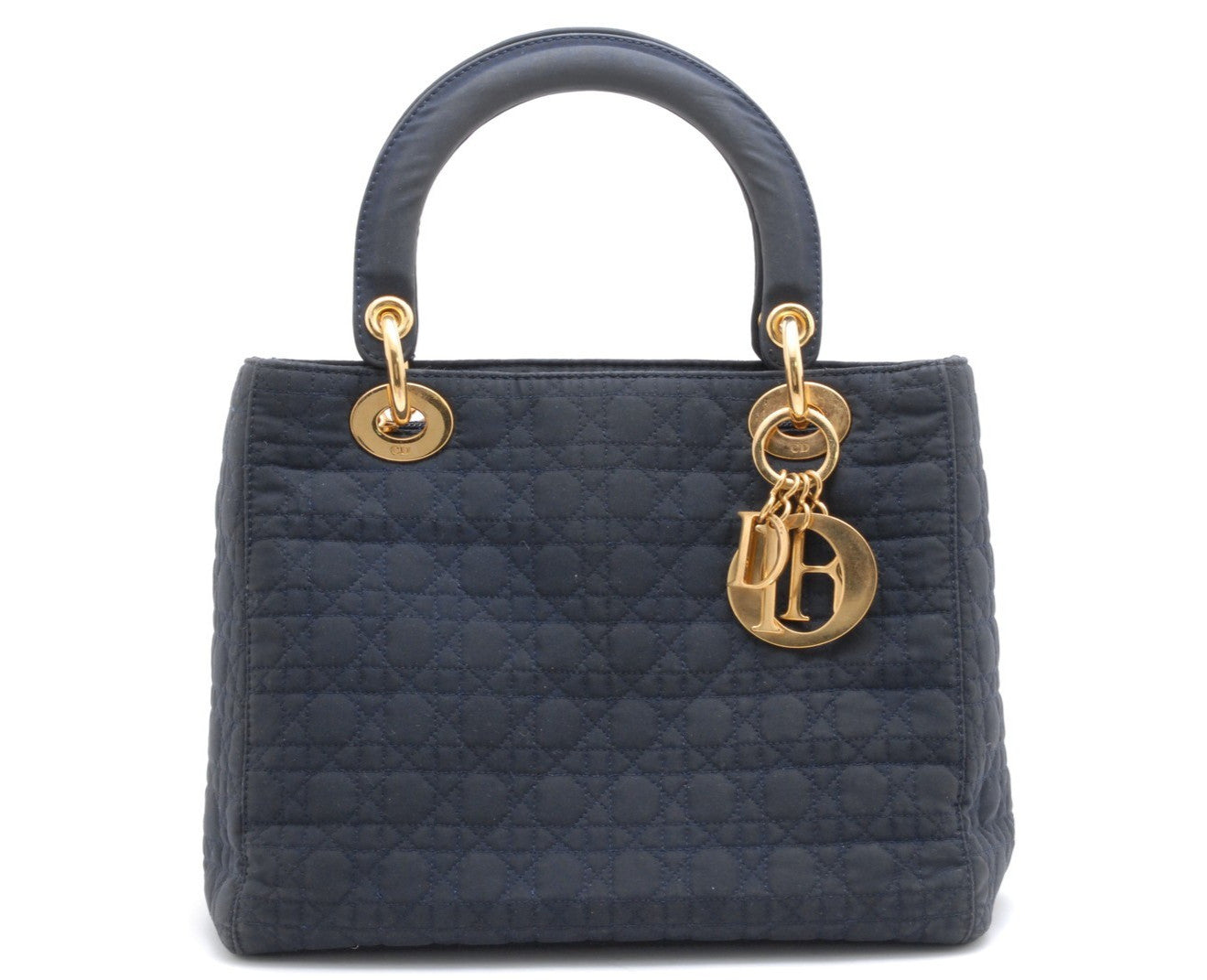 Christian Dior Lady Dior Handbag - Black, Nylon
