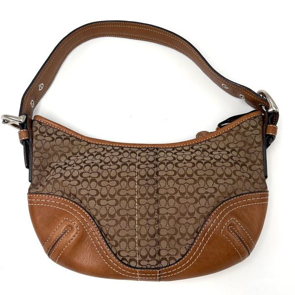 Coach Signature brown shoulder bag